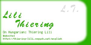 lili thiering business card